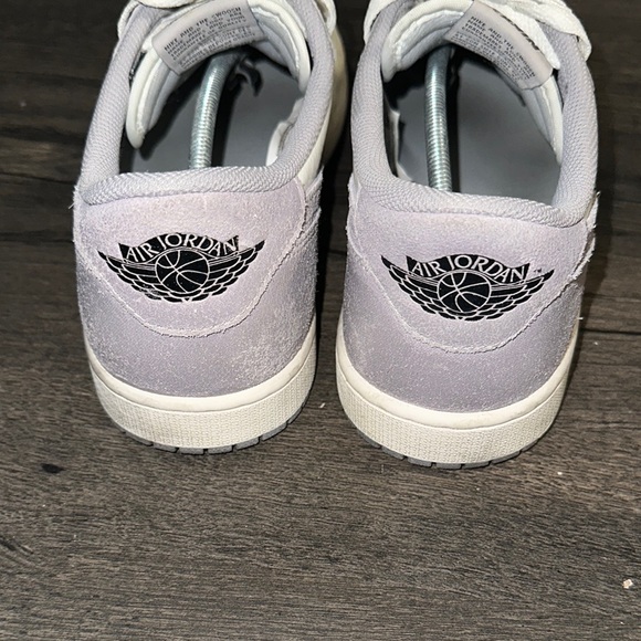 Nike Air Jordan 1 Low Cream and Lavender Low-Top Sneakers - Picture 6 of 8